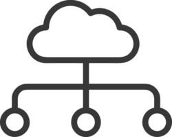 nube icono símbolo vector imagen