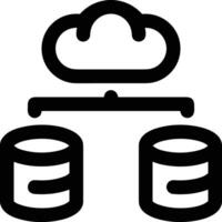 nube icono símbolo vector imagen