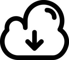 nube icono símbolo vector imagen