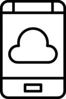 nube icono símbolo vector imagen