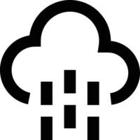 nube icono símbolo vector imagen