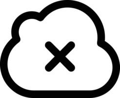 nube icono símbolo vector imagen