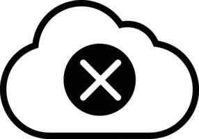 nube icono símbolo vector imagen