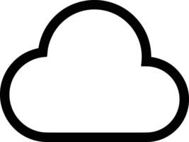 nube icono símbolo vector imagen