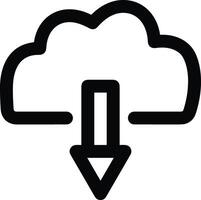 nube icono símbolo vector imagen