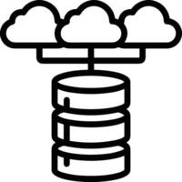 nube icono símbolo vector imagen