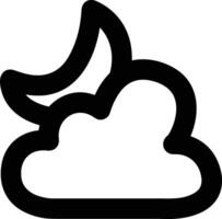 nube icono símbolo vector imagen