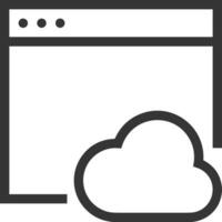 Cloud icon symbol vector image