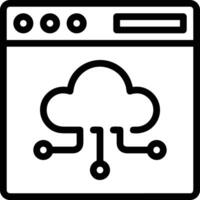 Cloud icon symbol vector image