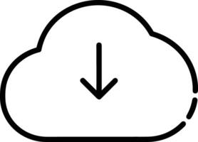 nube icono símbolo vector imagen