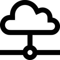 nube icono símbolo vector imagen