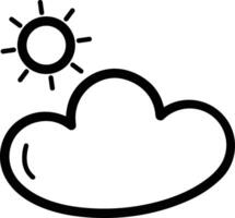 nube icono símbolo vector imagen