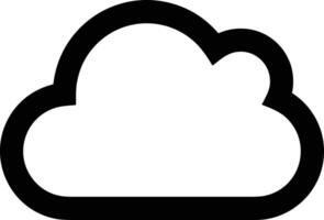 nube icono símbolo vector imagen