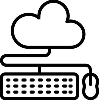 Cloud icon symbol vector image. Illustration of the hosting storage design image