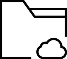 Cloud icon symbol vector image. Illustration of the hosting storage design image