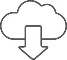 Cloud icon symbol vector image. Illustration of the hosting storage design image