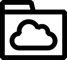 Cloud icon symbol vector image. Illustration of the hosting storage design image