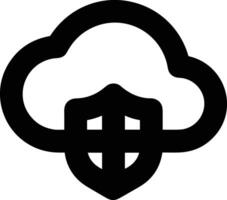 Cloud icon symbol vector image. Illustration of the hosting storage design image