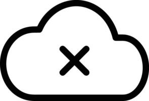 Cloud icon symbol vector image. Illustration of the hosting storage design image