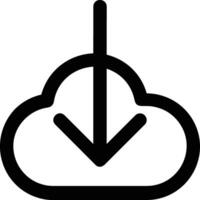 Cloud icon symbol vector image. Illustration of the hosting storage design image