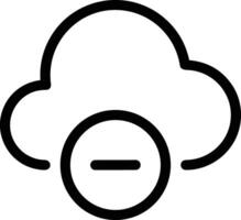 Cloud icon symbol vector image. Illustration of the hosting storage design image