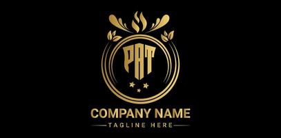 PAT, PAT letter, PAT Initials, PAT circle, PAT Flat, PAT business, PAT brand, PAT Luxury, PAT Brand, PAT Abstract, PAT Corporate, PAT Identity, PAT round, PAT simple, PAT element, PAT circle, vector