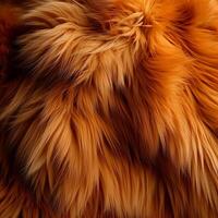 AI generated Luxury fluffy fashion jacket fuzz peach colorful coats photo