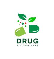 drug logo Icon Brand Identity Sign Symbol Template vector