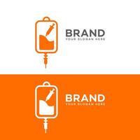 iv therapy Logo Icon Brand Identity Sign Symbol Template vector