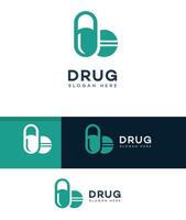 fármaco logo icono marca identidad firmar símbolo modelo vector