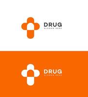 drug logo Icon Brand Identity Sign Symbol Template vector