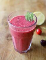 fresh red smoothie photo