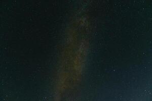 Blue dark night sky with many stars. Space background photo