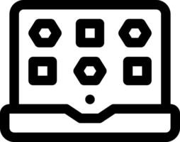 this icon or logo game icon or other where everything related to game, the tools and others or design application software vector