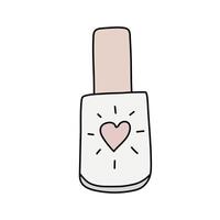 Nail polish. Vector illustration in doodle style.