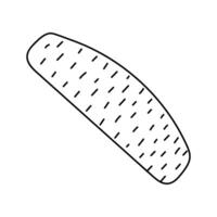 Nail file. Vector illustration in doodle style.