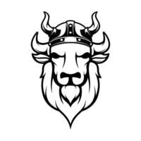 Buffalo Viking Outline Version vector