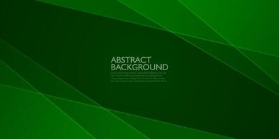 Abstract green overlap background template vector with overlay lines and shapes. Dark green background with trendy pattern design. Eps10 vector