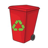 illustration of recycle bin vector