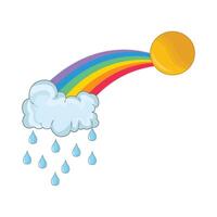 illustration of rainbow vector