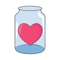 jar of love illustration vector