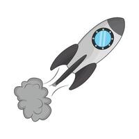 ilustración de cohete vector