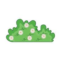 illustration of grass and flower vector