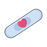 illustration of love bandage vector