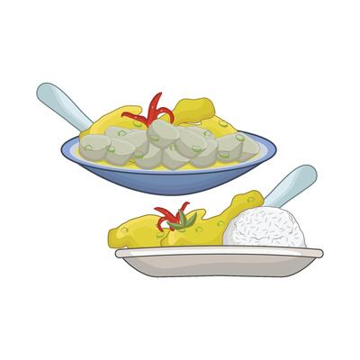 illustration of opor