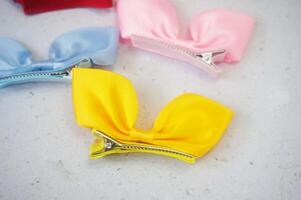 colorful and stylish hair clip photo