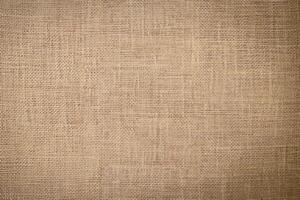 Organic Beige Linen Canvas, Natural Woven Backdrop in Brown Tones. photo