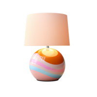ai generiert Tabelle Lampe, Sanft Beleuchtung, Sanft Pastell- Farben png