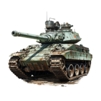 ai gegenereerd tank, tank png, tank met transparant achtergrond png