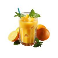 AI generated Juice Glass, Juice Glass Png, Juice Glass With Transparent Background png